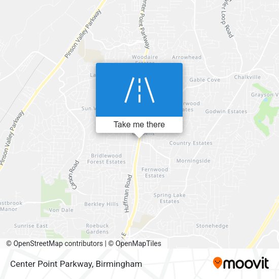 Mapa de Center Point Parkway