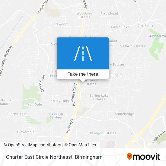 Charter East Circle Northeast map