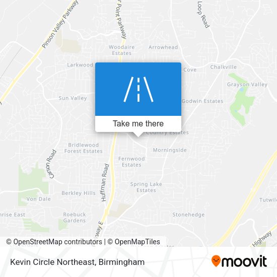 Kevin Circle Northeast map