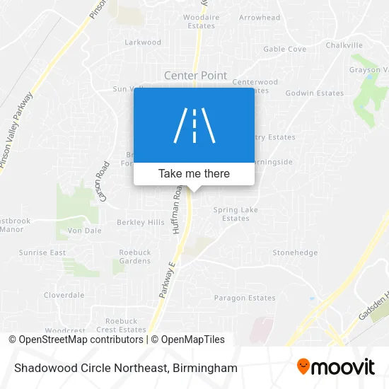 Shadowood Circle Northeast map