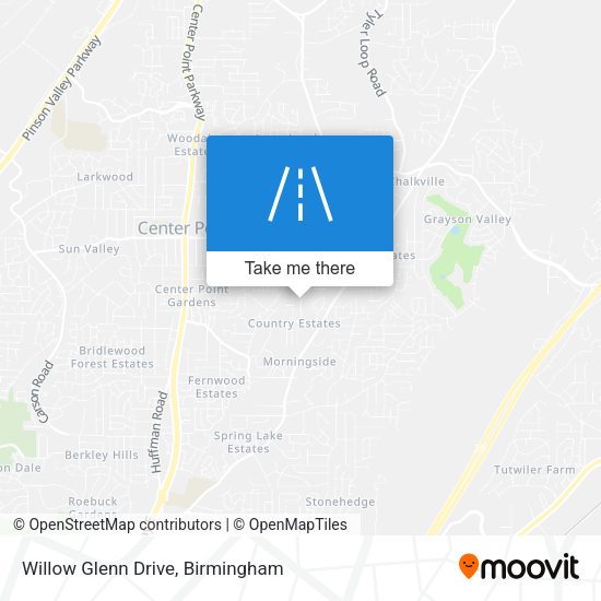 Mapa de Willow Glenn Drive