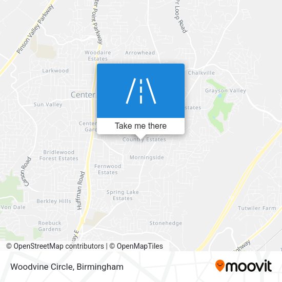 Woodvine Circle map