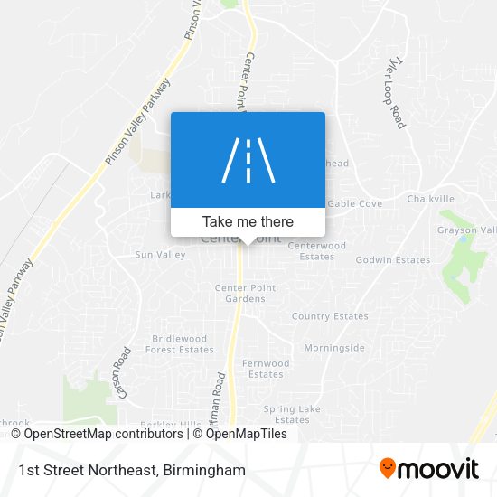 1st Street Northeast map