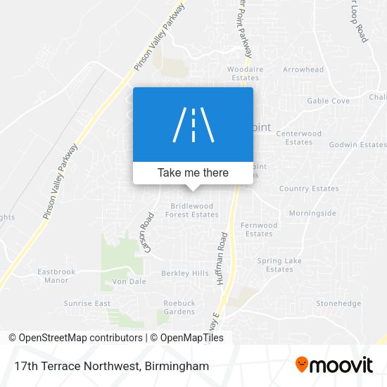 Mapa de 17th Terrace Northwest