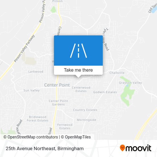25th Avenue Northeast map