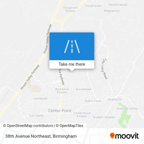 38th Avenue Northeast map