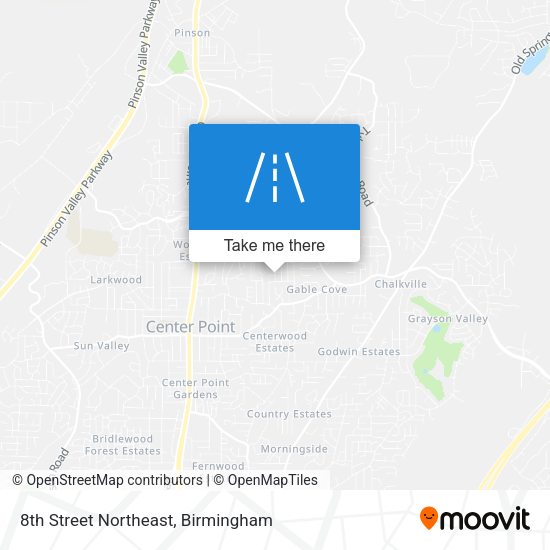 Mapa de 8th Street Northeast