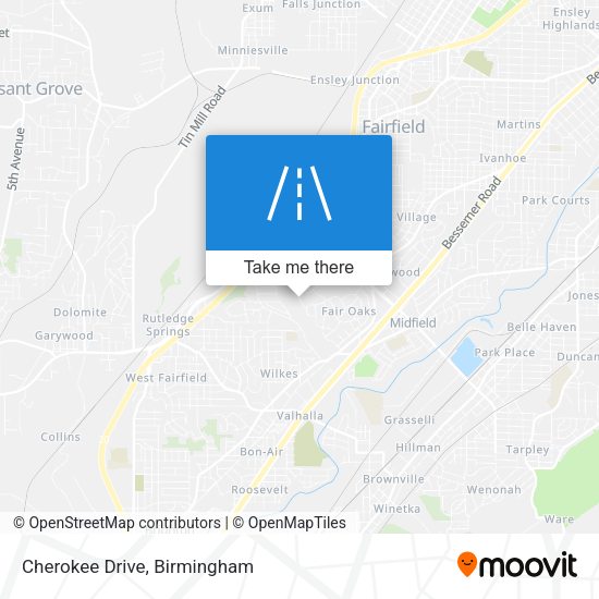 Mapa de Cherokee Drive