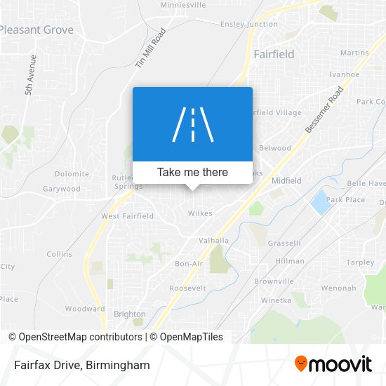 Mapa de Fairfax Drive