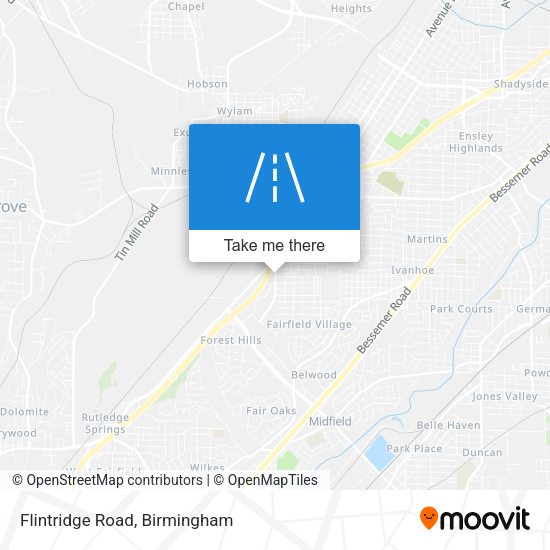 Flintridge Road map