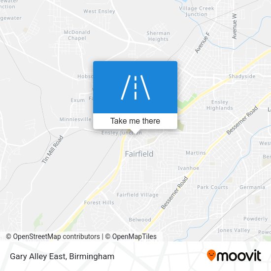 Mapa de Gary Alley East