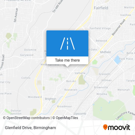 Mapa de Glenfield Drive