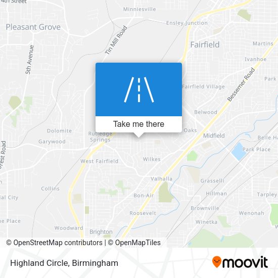Highland Circle map