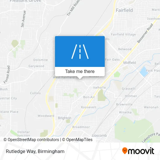 Rutledge Way map