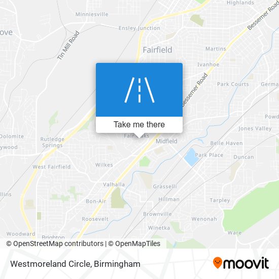 Westmoreland Circle map