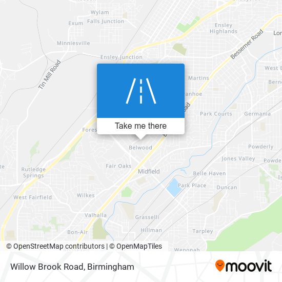 Mapa de Willow Brook Road