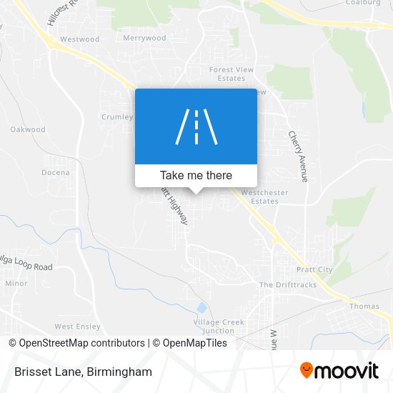 Mapa de Brisset Lane