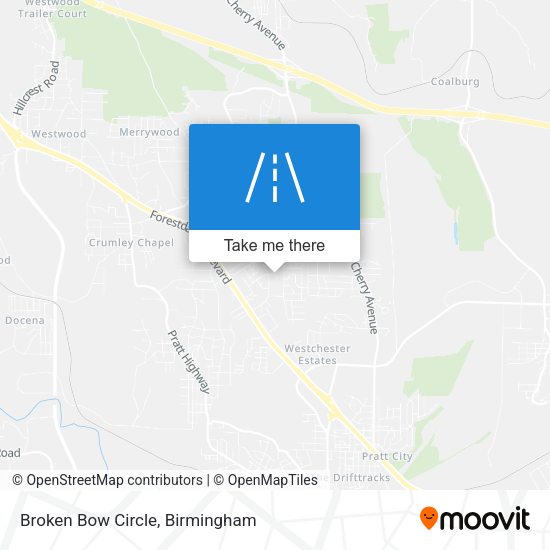 Broken Bow Circle map