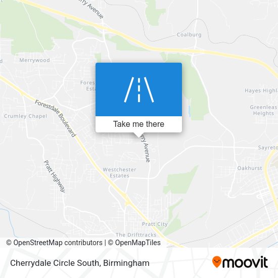 Mapa de Cherrydale Circle South
