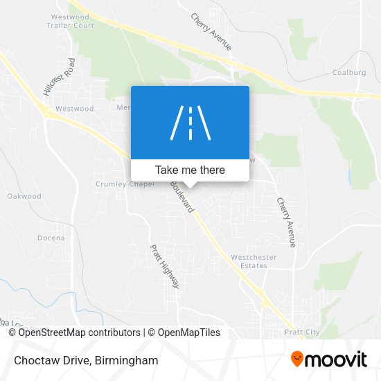 Choctaw Drive map