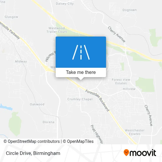 Circle Drive map