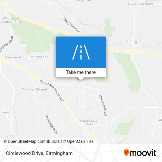 Circlewood Drive map