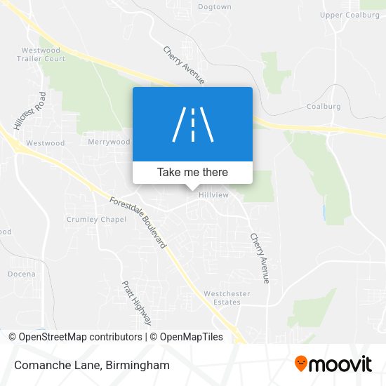 Mapa de Comanche Lane
