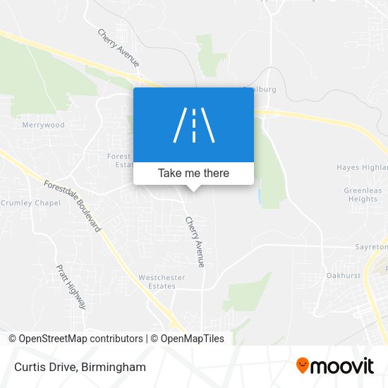 Mapa de Curtis Drive