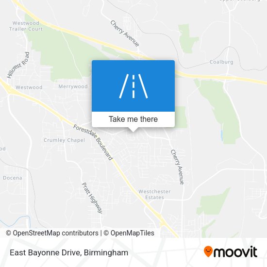 Mapa de East Bayonne Drive