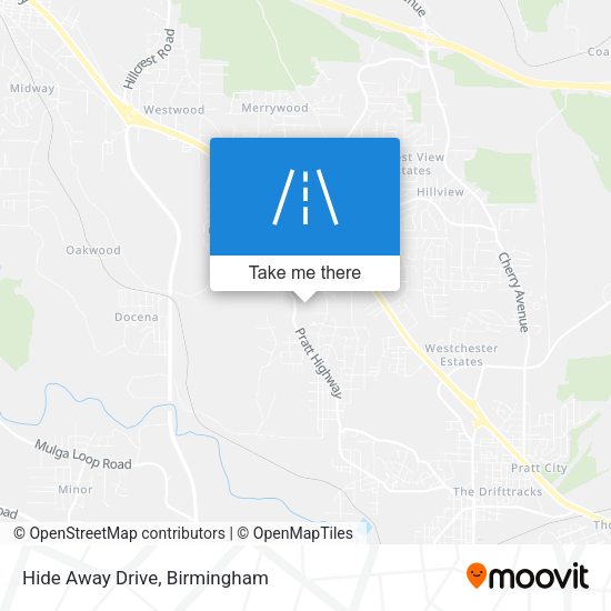 Mapa de Hide Away Drive