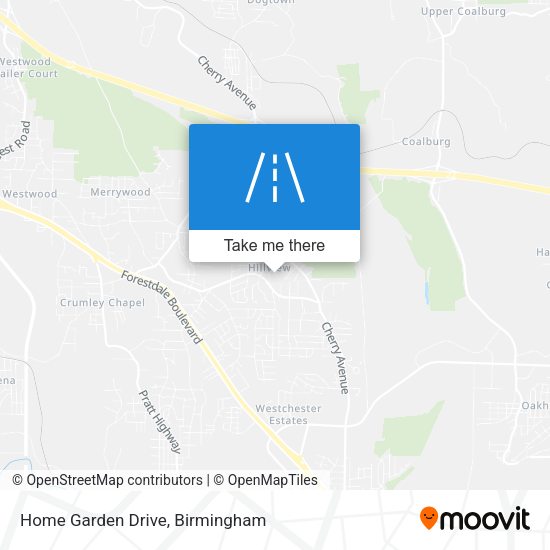 Home Garden Drive map