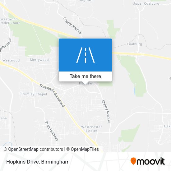 Mapa de Hopkins Drive