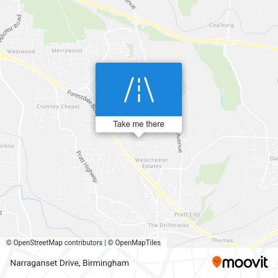 Narraganset Drive map