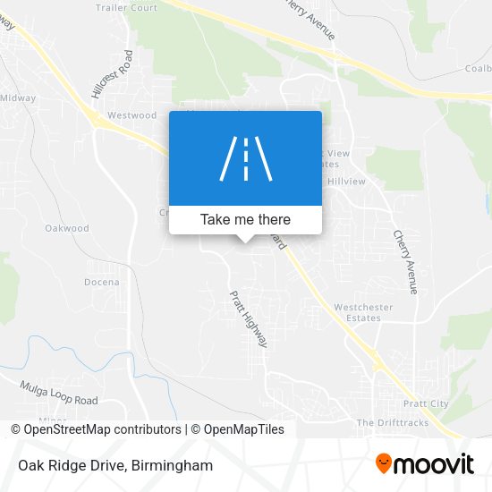 Oak Ridge Drive map
