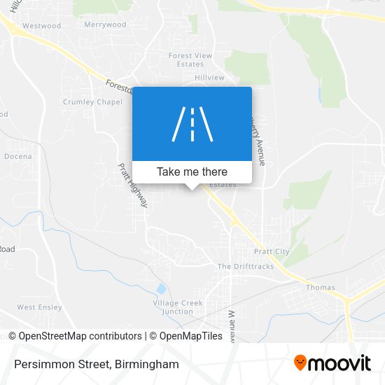 Persimmon Street map