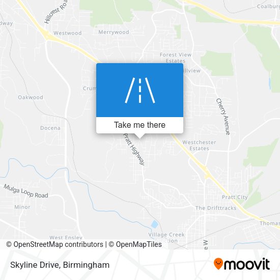 Mapa de Skyline Drive