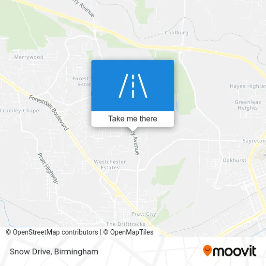 Snow Drive map
