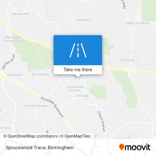 Sprucewood Trace map
