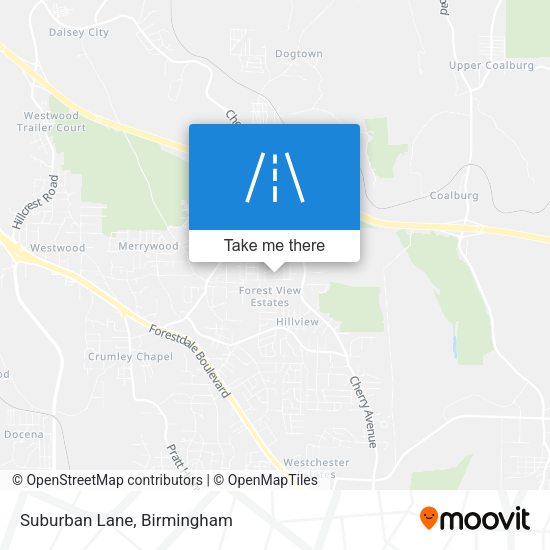 Suburban Lane map