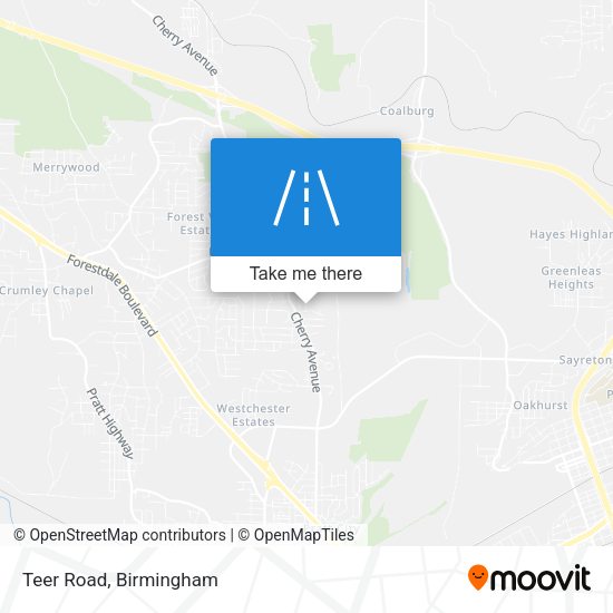 Mapa de Teer Road