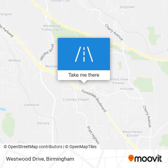 Westwood Drive map