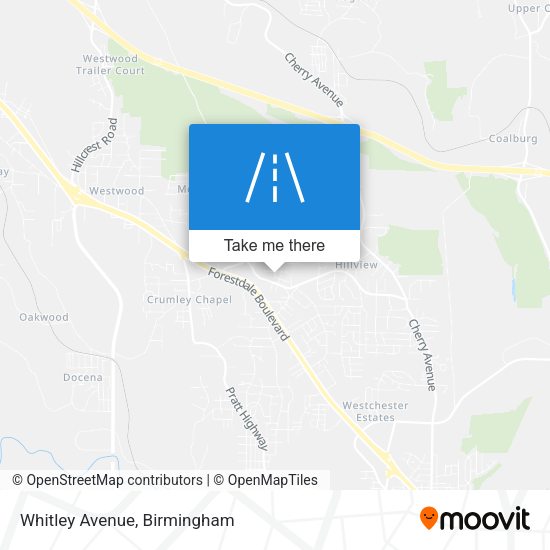 Mapa de Whitley Avenue