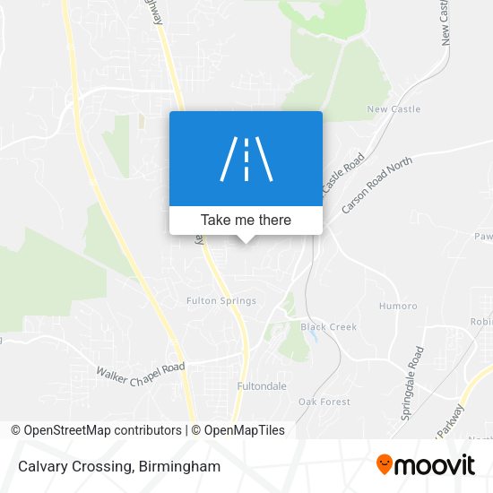 Calvary Crossing map