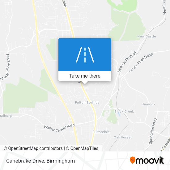 Mapa de Canebrake Drive