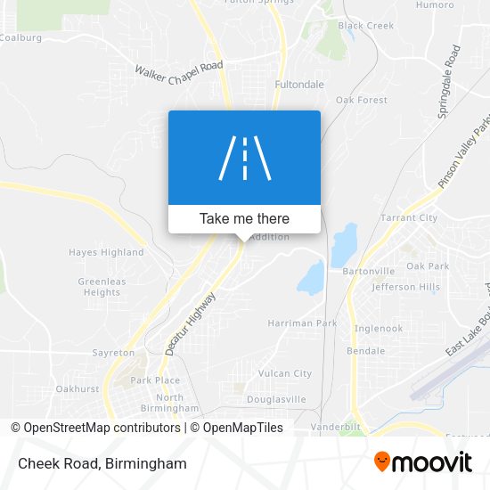 Mapa de Cheek Road