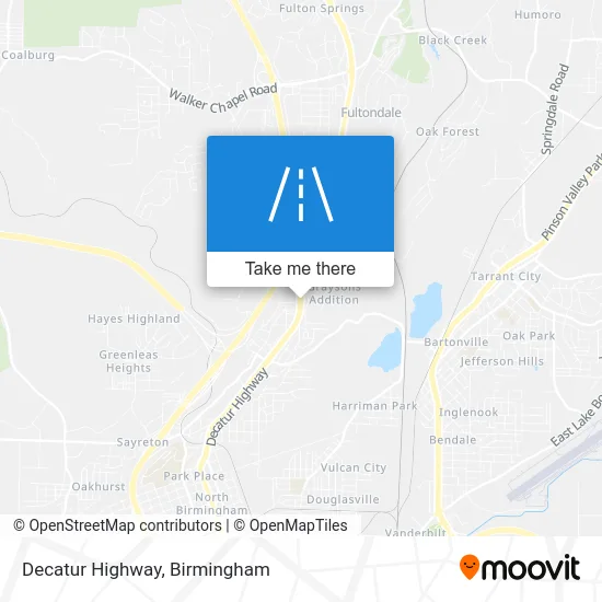 Decatur Highway map