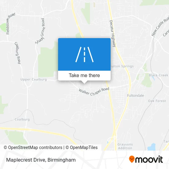 Maplecrest Drive map