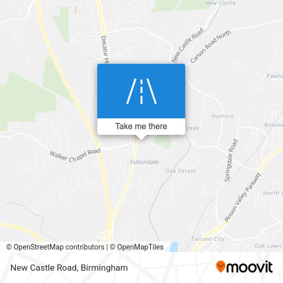Mapa de New Castle Road