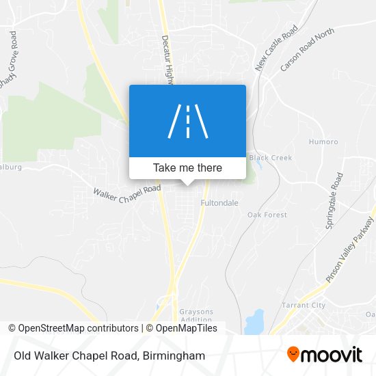 Mapa de Old Walker Chapel Road