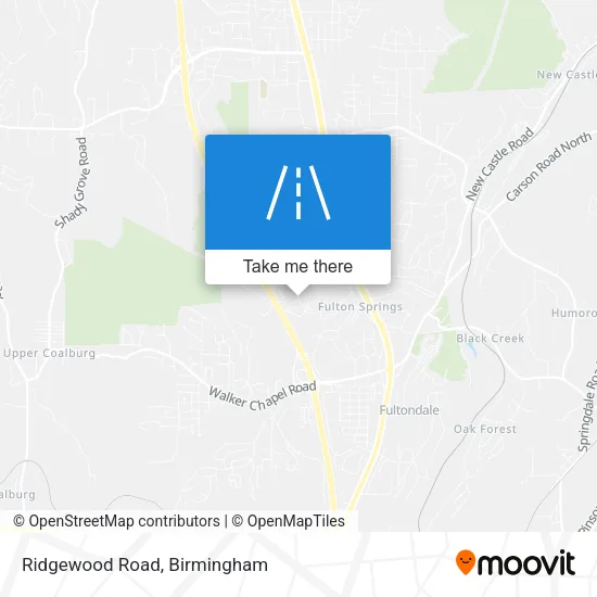 Ridgewood Road map